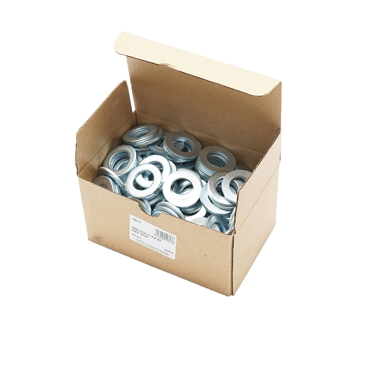 Zinc-coated washers DIN 125 A-4.8 M16 200 pcs